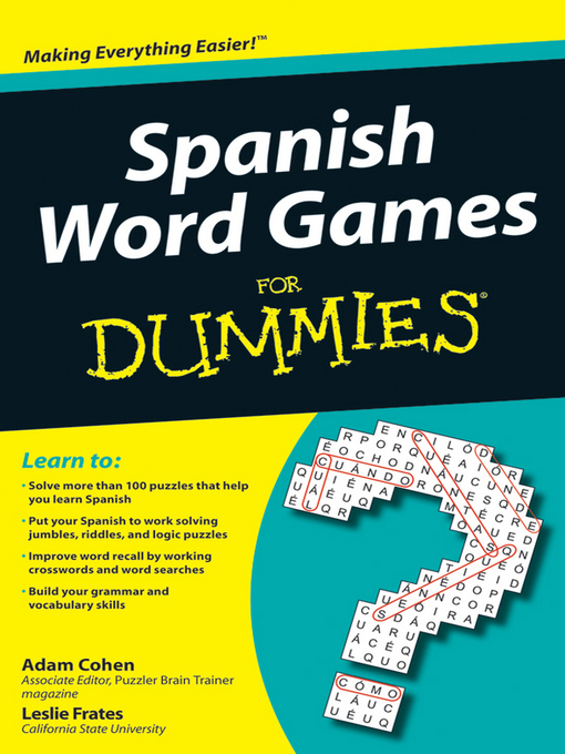 Title details for Spanish Word Games For Dummies by Adam Cohen - Wait list